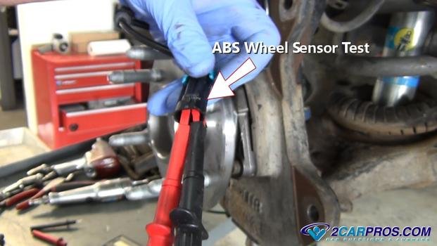 Prueba del sensor de rueda ABS