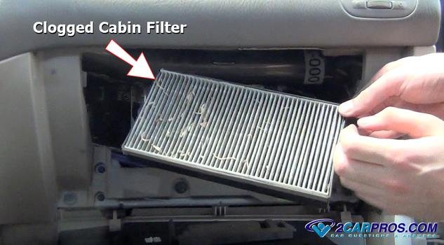 Filtro de cabina obstruido