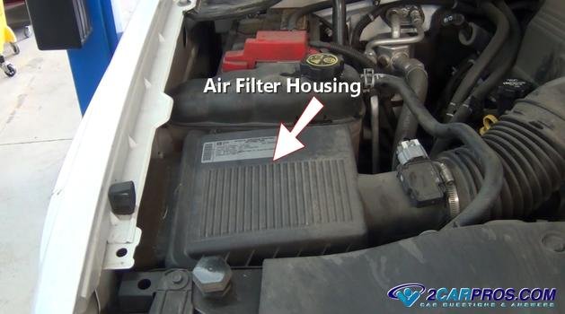 caja del filtro de aire