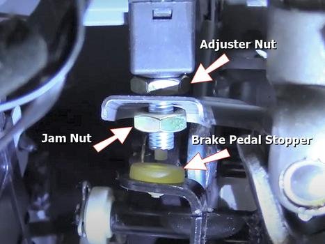 Ajuste del interruptor de la luz de freno