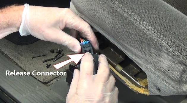 conector eléctrico del interruptor del asiento de liberación