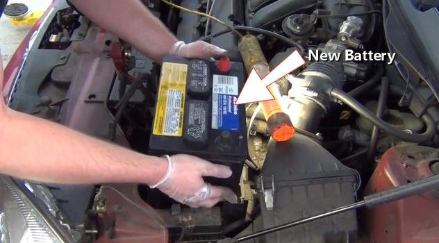 instalar batería de coche nueva
