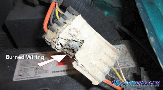 cableado quemado
