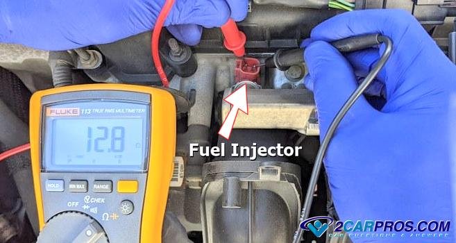 prueba del inyector de combustible