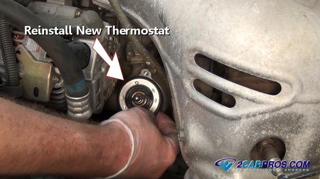 Vuelva a instalar el nuevo termostato