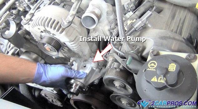 Instalar la bomba de agua