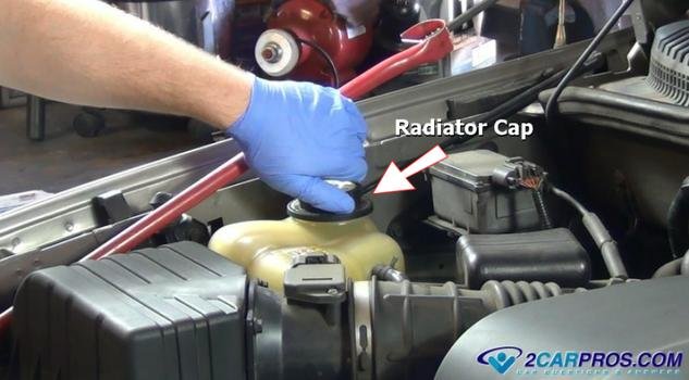 quitar la tapa del radiador