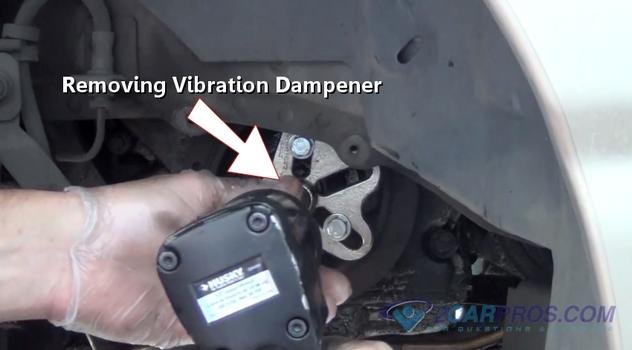 Desmontaje del dispositivo amortiguador de vibraciones