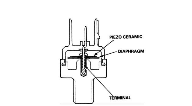Sección transversal del sensor de detonación