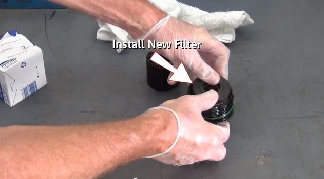 instalar filtro de aceite