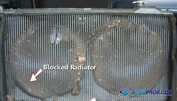 radiador obstruido