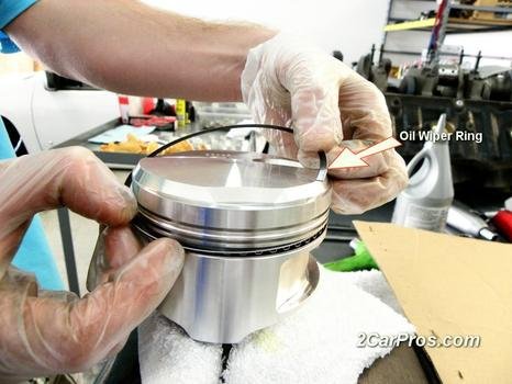 Instalación del anillo limpiador de aceite